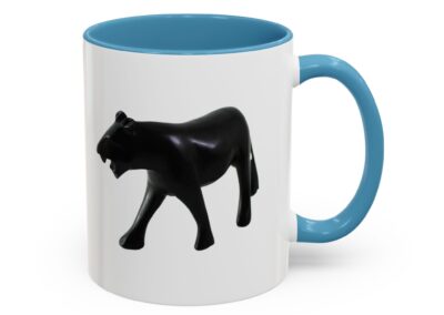 Stylish Accent Coffee Mug with Black Panther Design