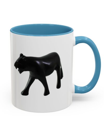 Stylish Accent Coffee Mug with Black Panther Design