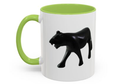 Stylish Accent Coffee Mug with Black Panther Design