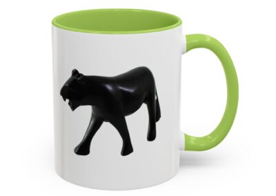 Stylish Accent Coffee Mug with Black Panther Design