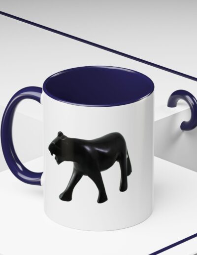 Stylish Accent Coffee Mug with Black Panther Design