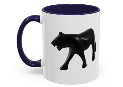 Stylish Accent Coffee Mug with Black Panther Design