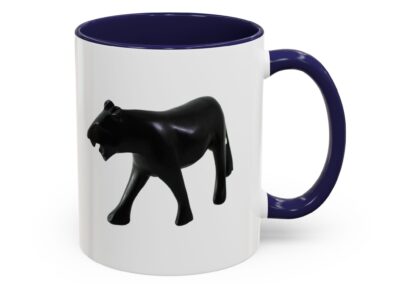 Stylish Accent Coffee Mug with Black Panther Design