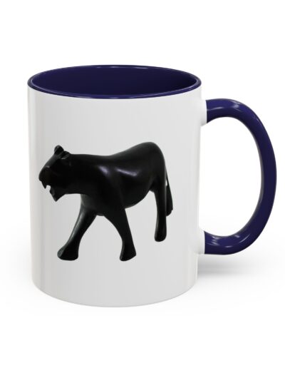 Stylish Accent Coffee Mug with Black Panther Design