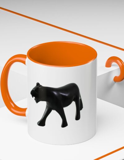 Stylish Accent Coffee Mug with Black Panther Design