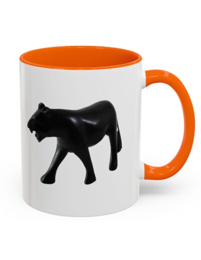 Stylish Accent Coffee Mug with Black Panther Design