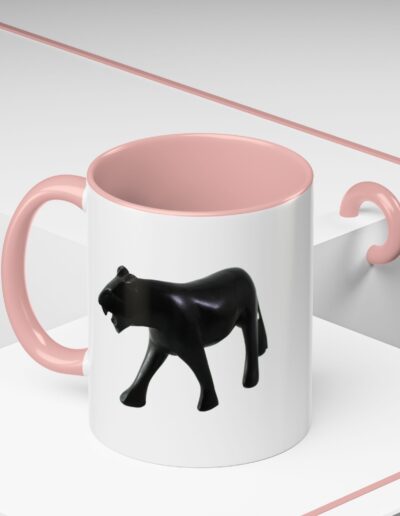 Stylish Accent Coffee Mug with Black Panther Design