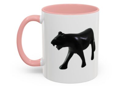 Stylish Accent Coffee Mug with Black Panther Design
