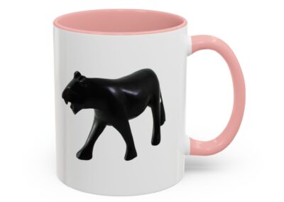 Stylish Accent Coffee Mug with Black Panther Design