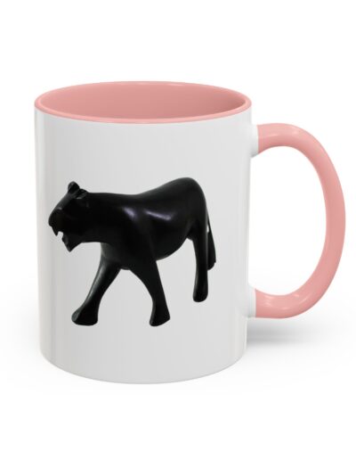 Stylish Accent Coffee Mug with Black Panther Design