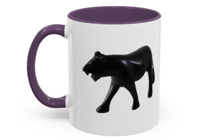 Stylish Accent Coffee Mug with Black Panther Design