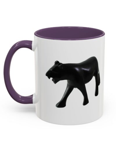 Stylish Accent Coffee Mug with Black Panther Design