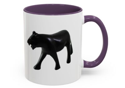 Stylish Accent Coffee Mug with Black Panther Design