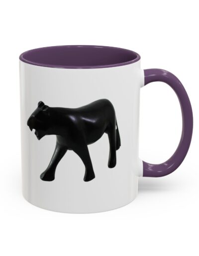 Stylish Accent Coffee Mug with Black Panther Design