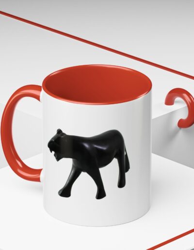 Stylish Accent Coffee Mug with Black Panther Design