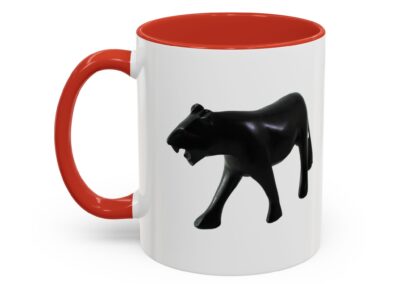 Stylish Accent Coffee Mug with Black Panther Design