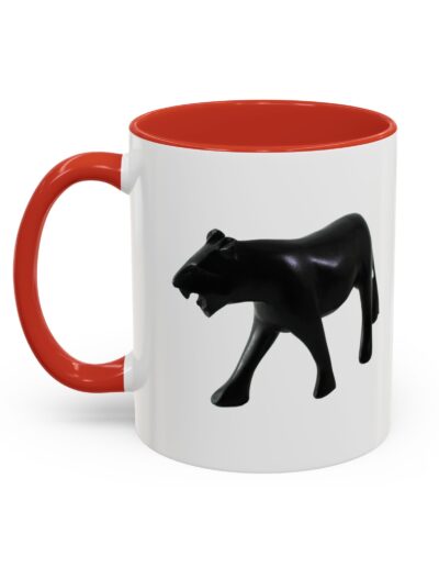 Stylish Accent Coffee Mug with Black Panther Design