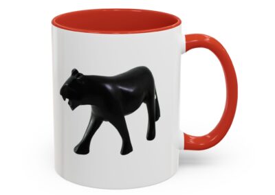 Stylish Accent Coffee Mug with Black Panther Design