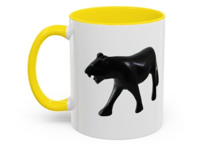 Stylish Accent Coffee Mug with Black Panther Design