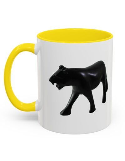 Stylish Accent Coffee Mug with Black Panther Design