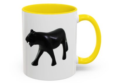 Stylish Accent Coffee Mug with Black Panther Design