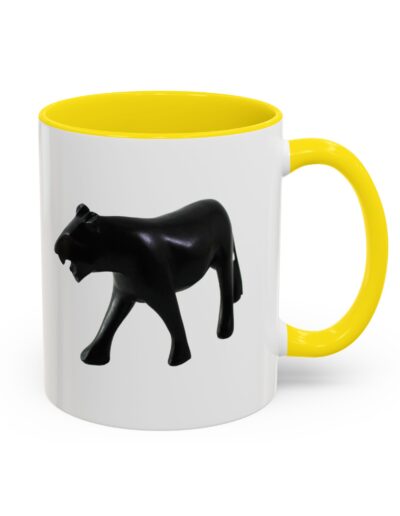Stylish Accent Coffee Mug with Black Panther Design