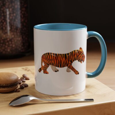 Tiger Print Accent Coffee Mug