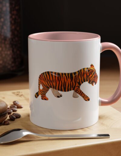 Tiger Print Accent Coffee Mug