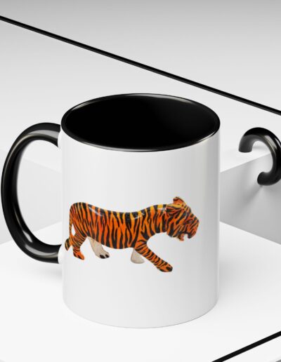 Tiger Print Accent Coffee Mug