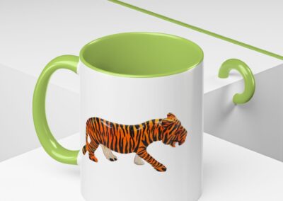 Tiger Print Accent Coffee Mug