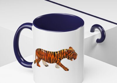 Tiger Print Accent Coffee Mug