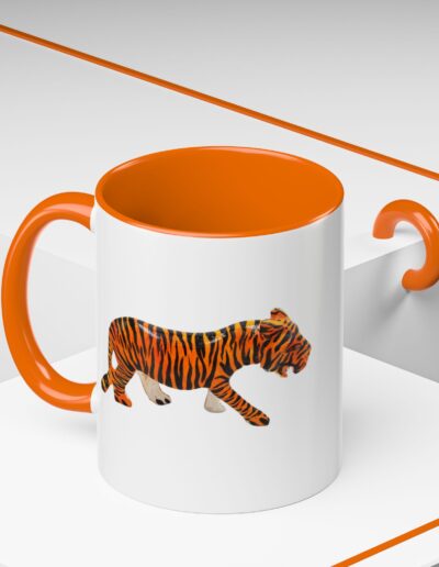 Tiger Print Accent Coffee Mug