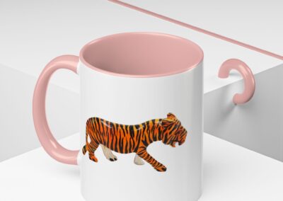 Tiger Print Accent Coffee Mug