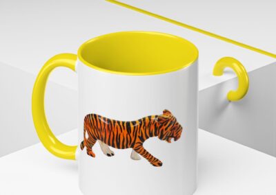 Tiger Print Accent Coffee Mug