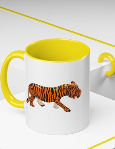 Tiger Print Accent Coffee Mug