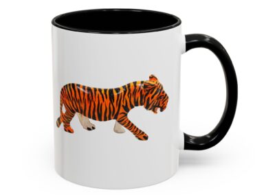 Tiger Print Accent Coffee Mug