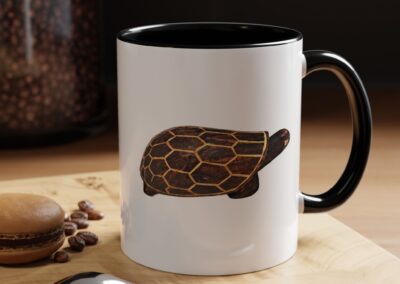 Turtle Print Accent Coffee Mug