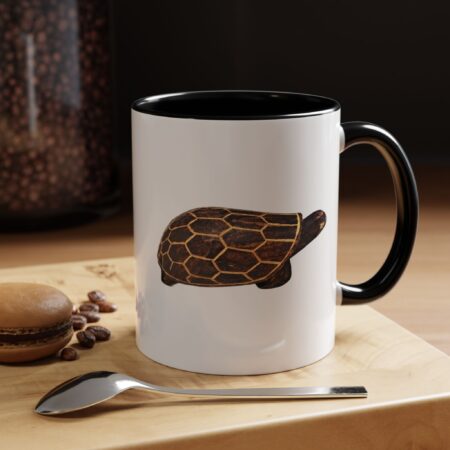 Turtle Print Accent Coffee Mug