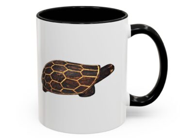 Turtle Print Accent Coffee Mug
