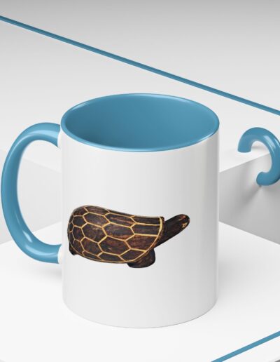 Turtle Print Accent Coffee Mug