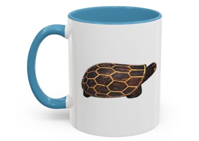 Turtle Print Accent Coffee Mug