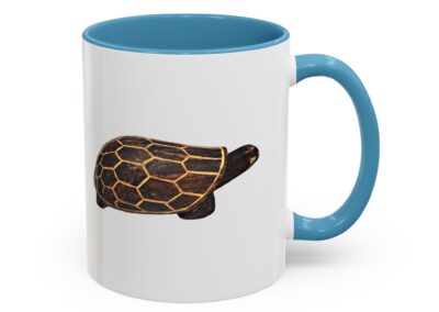 Turtle Print Accent Coffee Mug