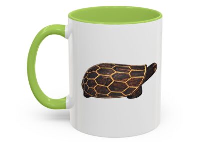 Turtle Print Accent Coffee Mug