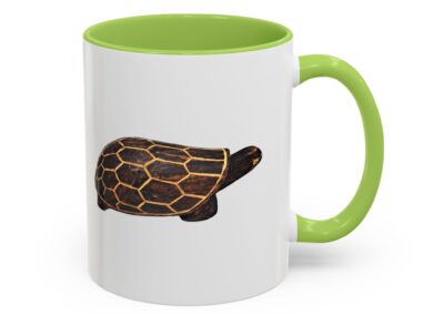 Turtle Print Accent Coffee Mug