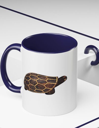 Turtle Print Accent Coffee Mug