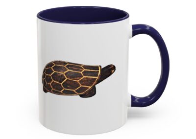 Turtle Print Accent Coffee Mug