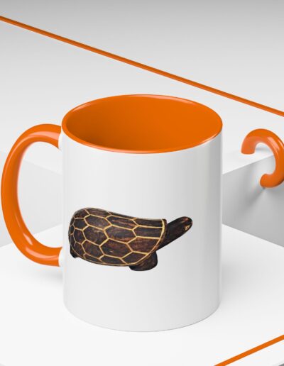 Turtle Print Accent Coffee Mug