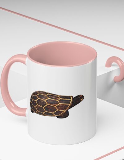 Turtle Print Accent Coffee Mug