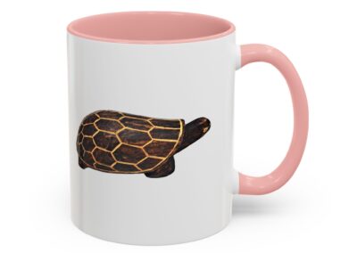 Turtle Print Accent Coffee Mug