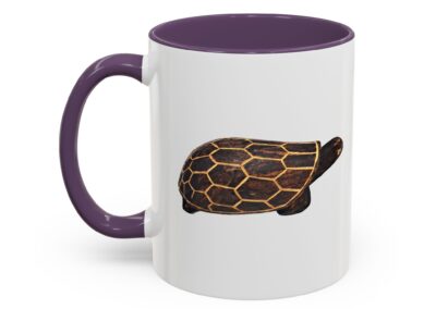 Turtle Print Accent Coffee Mug